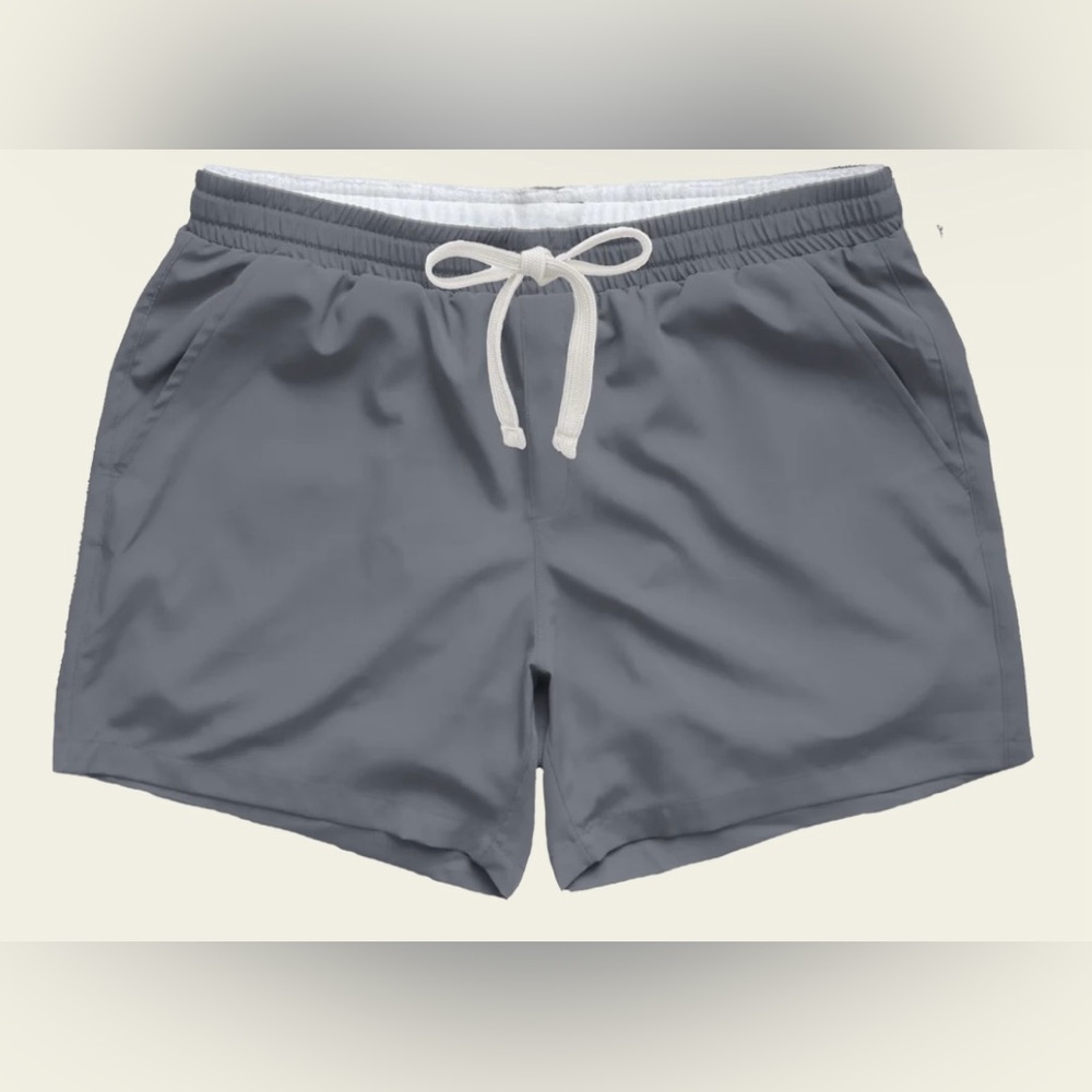 Gray Drawstring Shorts